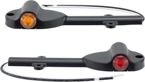 EL-122902AR-KT مجموعة مصابيح يسار ويمين للمقطورة | 3/4 بوصة LED مزدوج | أحمر وعنبر in Kuwait