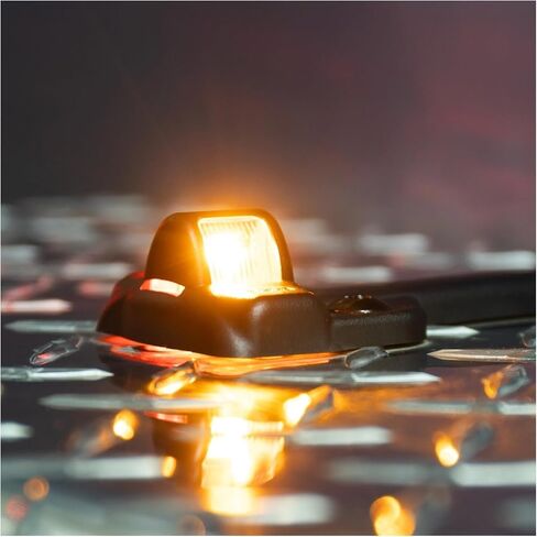 EL-122902AR-KT مجموعة مصابيح يسار ويمين للمقطورة | 3/4 بوصة LED مزدوج | أحمر وعنبر in Kuwait