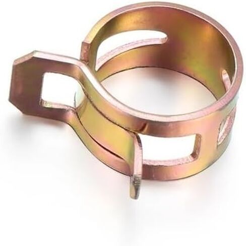 10Pcs Set Stainless Steel Galvanized Spring Hose Clips 5-16mm Tube Clamp Fuel Oil Water Pipe Auto Accessories(11mm) in Saudi Arabia