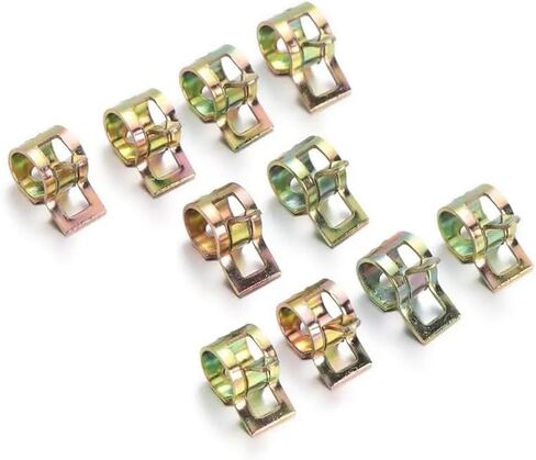 10Pcs 5-16mm Stainless Steel Spring Hose Clips Fuel Water Pipe Tube Fastener Galvanized Auto Accessories(11mm) in Saudi Arabia