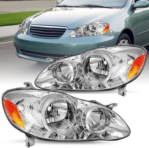 JSBOYAT Headlight Assembly for Toyota Corolla 2003-2008 OE Style Headlamps Replacement Right Passenger and Left Driver Side in Saudi Arabia