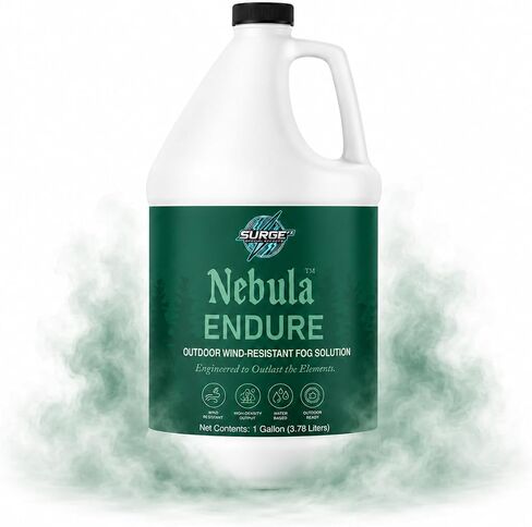 سائل الضباب الخارجي SurgeFX Nebula Endure، 1 جالون - عصير ضباب عالي الكثافة للممرات المسكونة والمهرجانات والمراحل الخارجية in Kuwait