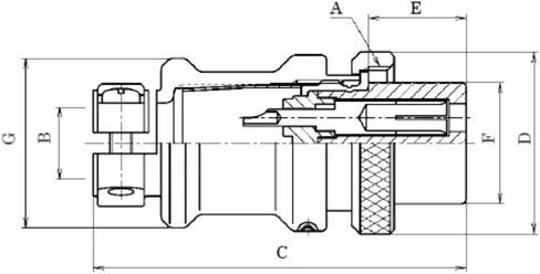 1pc NANABOSHI Aviation Plug NCS-162-P-CH in Saudi Arabia