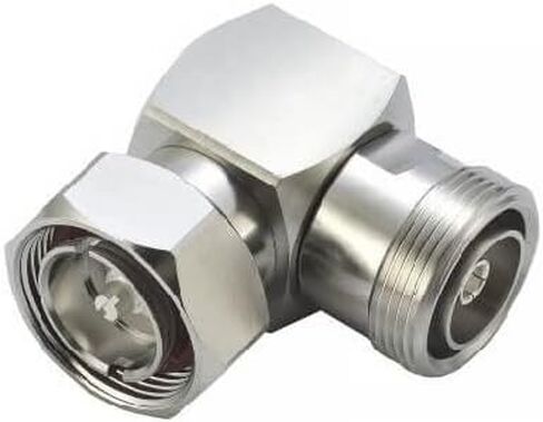 7/16 Connector Right Angle Cable Mount 50Ω Bulkhead Fitting Plug Solder Termination in Saudi Arabia