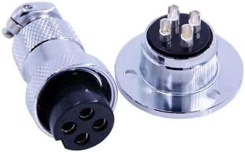10pcs GX20 4 pin Male to Female Aviation Plug Connector 20mm Straight and Socket in Saudi Arabia