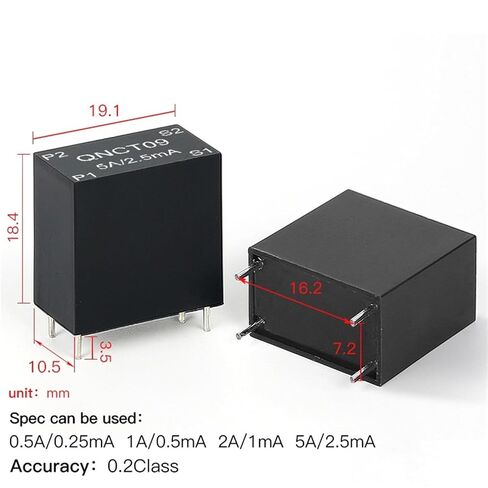 Current Transformer QNCT11 5A 2.5mA 2000:1 1000:1 AC CT 1Pcs(QNCT11 5A/2.5mA) in Kuwait