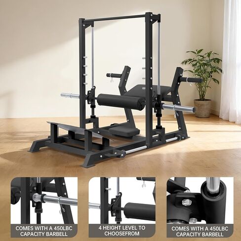 GarveeLife Hip Thrust Machine 770 LBS, Heavy Duty Plate Loaded Glute Bridge Machine with Band Peg & Weight Holder, Butt Exercise Workout Equipment for Home Gym Glute Building, Glute Trainer in Saudi Arabia