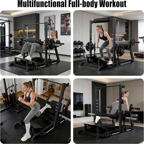 GarveeLife Hip Thrust Machine 770 LBS, Heavy Duty Plate Loaded Glute Bridge Machine with Band Peg & Weight Holder, Butt Exercise Workout Equipment for Home Gym Glute Building, Glute Trainer in Saudi Arabia