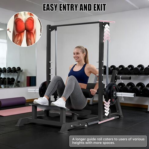 GarveeLife Hip Thrust Machine 770 LBS, Heavy Duty Plate Loaded Glute Bridge Machine with Band Peg & Weight Holder, Butt Exercise Workout Equipment for Home Gym Glute Building, Glute Trainer in Saudi Arabia