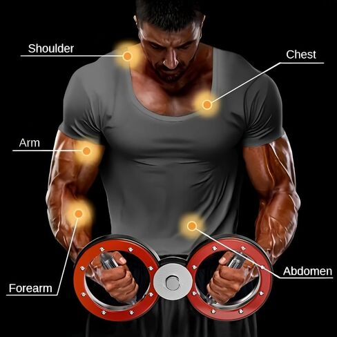 2026 New Spinning Rotator Burn Machine Arm Workout 360°Rotatable - 12 Pound Arm Workout Adjustable Resistance Rotate Arm Exerciser Trainer Machine, Fore Arm Strength Trainer, Home Gym Trainer for Men in Saudi Arabia