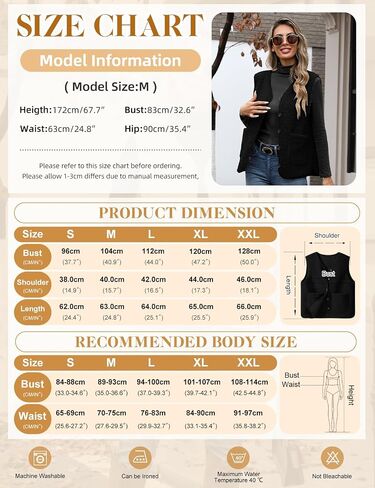 Women's Fleece Vests Button Warm Sleeveless Coat Vest Fall Fuzzy Lightweight Jackets Winter Soft Outerwear with Pockets in Saudi Arabia