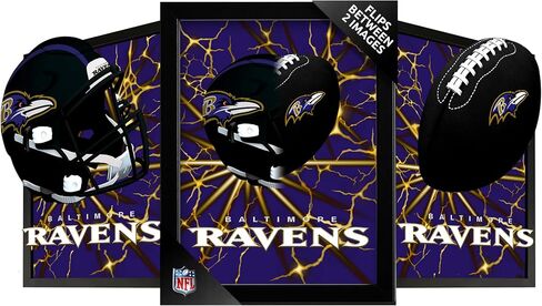 New England Patriots 3D Poster Print Wall Art | 12 x 16 Pictures NFL Lenticular Posters | Football Merch, Game Room Artwork & Man Cave Decor Gifts for Men & Women - Poster Only in Kuwait