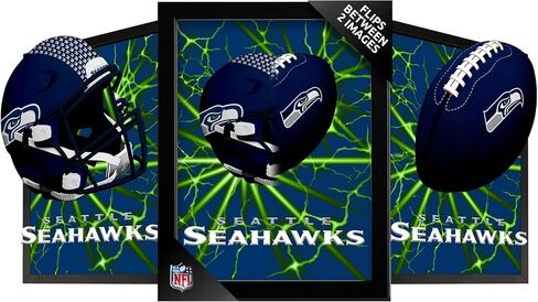 New England Patriots 3D Poster Print Wall Art | 12 x 16 Pictures NFL Lenticular Posters | Football Merch, Game Room Artwork & Man Cave Decor Gifts for Men & Women - Poster Only in Kuwait