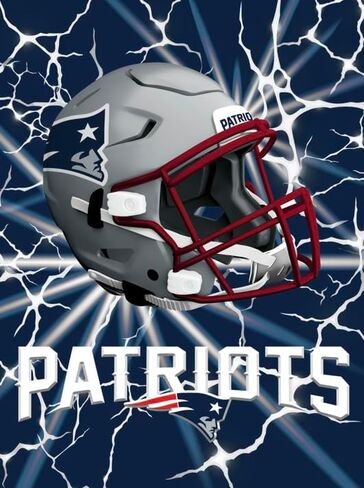 New England Patriots 3D Poster Print Wall Art | 12 x 16 Pictures NFL Lenticular Posters | Football Merch, Game Room Artwork & Man Cave Decor Gifts for Men & Women - Poster Only in Kuwait