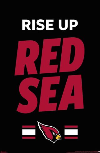 NFL Arizona Cardinals - Rise Up Red Sea 26 Wall Poster, 34L" x 22.4W", Unframed Version in Kuwait
