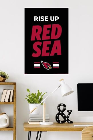 NFL Arizona Cardinals - Rise Up Red Sea 26 Wall Poster, 34L" x 22.4W", Unframed Version in Kuwait