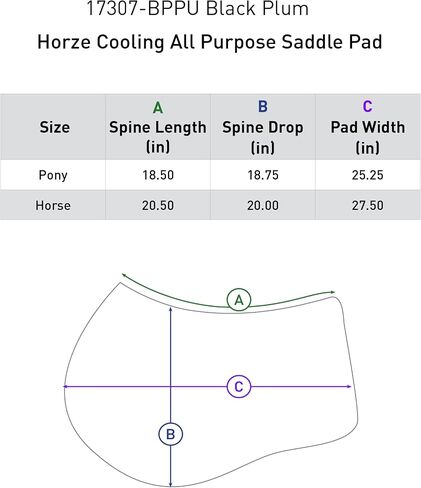 HORZE Cooling Summer Quilted All Purpose Horse Saddle Pad with Ventilation in Saudi Arabia