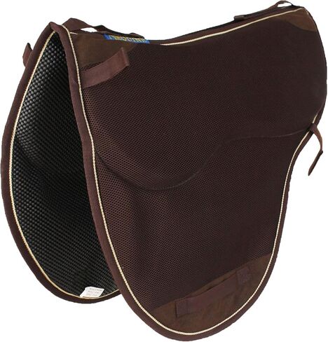 CHALLENGER Horse English Endurance Treeless Non-Slip Neoprene Saddle Pad Brown 6405BR in Kuwait