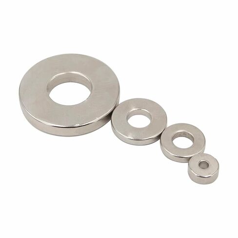 مغناطيس قرص نيوديميوم من Realth Ring مع فتحات بقطر 1.37 بوصة، عبوتان من المغناطيسات التطبيقية الدائرية لمشروع العلوم والفنون اليدوية وناقل الحركة الأوتوماتيكي (MT3502) in Kuwait