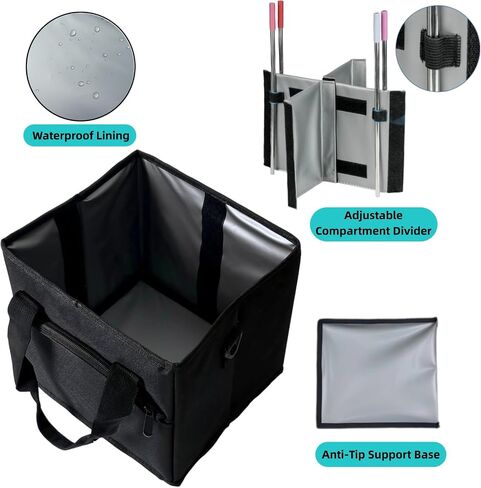 4 Cup Drink Carrier with Insulated Design - Collapsible Beverage Caddy with Adjustable Dividers & Shoulder Strap - Reusable Coffee Holder Tote Bag for Delivery, Travel & Car - No-Spill Drink Holder in Kuwait