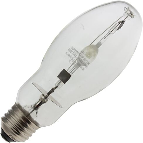 بديل لمصباح Venture MH100W/U/PS/3K - مصباح هاليد معدني 100 وات، قاعدة E26، لمبة ED17، لمبة إضاءة بديلة للتفريغ عالي الكثافة 3200 كلفن، بداية النبض in Kuwait
