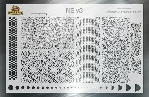 NS V3 Mesh Fishing Fishing Stencil stencil - Mylar Resulable (7.5 mil mylar) in Kuwait