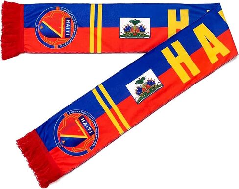 Haiti National Squad One-Size-Fits-All Soccer Scarf | Haitian Foutbòl Team in Kuwait