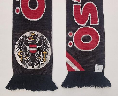 وشاح منسوج لكرة القدم من Euroscarves Austria Osterreich (أسود) in Kuwait