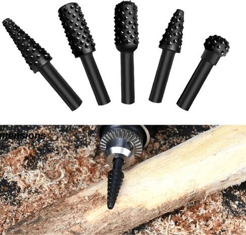 5-Piece High-Speed Steel Woodworking and Metal Engraving Polishing Burs Set Durable Hobby Craft File Tool Accessories for DIY Projects Art Craft Home Workshop Professional Quality in Kuwait