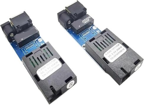 10-Pair Fiber Optic Converter RJ45 Ethernet Switch 100/1000M PCBA Board Single-Mode simplex in Kuwait