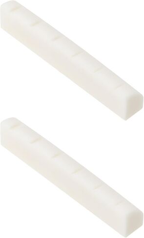 2Pcs 6 String Guitar Slotted Bone Nut 42 * 6 * 8.5mm Compatible with Gibson Compatible with Epiphone Compatible with Les Paul in Kuwait