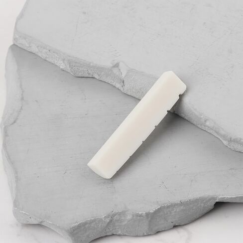 2Pcs 6 String Guitar Slotted Bone Nut 42 * 6 * 8.5mm Compatible with Gibson Compatible with Epiphone Compatible with Les Paul in Kuwait