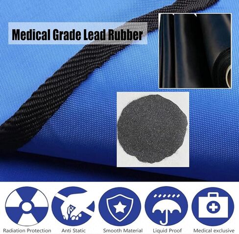 Lightweight Soft Lead Protective Clothing with Adjustable Waist, Blue, L in Kuwait