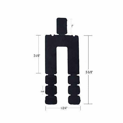 Stack Shim 3 5/8" x 1 7/8" x 1/16"، 96 قطعة قابلة للتكديس، لون أسود، حشوات تسوية للنوافذ والأبواب، صنع في الولايات المتحدة الأمريكية، شحن مجاني وسريع، مسطح، فاصل، Stackshim BFSEALS in Kuwait