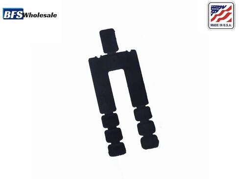 Stack Shim 3 5/8" x 1 7/8" x 1/16"، 96 قطعة قابلة للتكديس، لون أسود، حشوات تسوية للنوافذ والأبواب، صنع في الولايات المتحدة الأمريكية، شحن مجاني وسريع، مسطح، فاصل، Stackshim BFSEALS in Kuwait