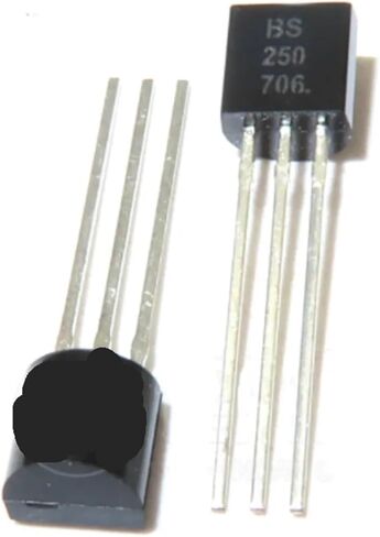BS250 في الخط TO-92 MOS FET 45V 230mA P-قناة الترانزستور BS-250 5 قطعة in Kuwait