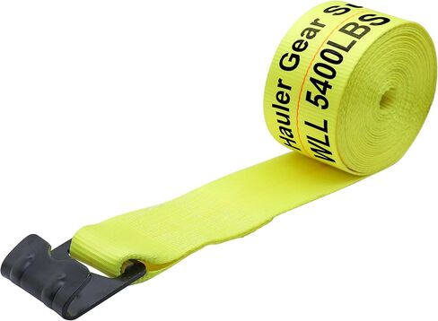 4" x 30 FT Winch Strap 10 Pack, 5400 lb WLL 16200 lb Break Strength Tie Down Strap Set, Heavy Duty Trailer Straps for Flatbed Loads and Straps for Trucks in Kuwait