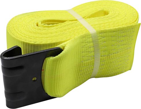 4" x 30 FT Winch Strap 10 Pack, 5400 lb WLL 16200 lb Break Strength Tie Down Strap Set, Heavy Duty Trailer Straps for Flatbed Loads and Straps for Trucks in Kuwait
