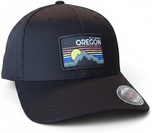 Portland Oregon Hat Fitted with City of Portland Oregon Vintage Style Woven Patch in Saudi Arabia