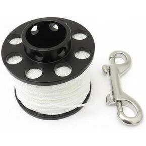 Qianly Reel Lightweight and Compact Diving Spool with Bolt Clip High Visibility Underwater Line Spool, 40M in Kuwait