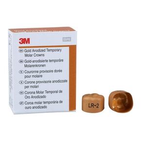 3M Solventum 940342 Unitek Crowns Gold Anodized 1st Molar #2 Lower Right 5/Bx in Saudi Arabia