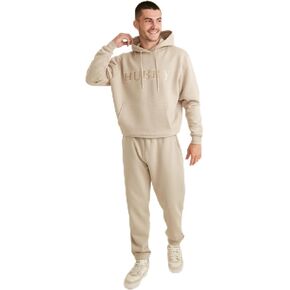 Six Stories Embroidered Hubby Hoodie & Sweatpants Set | Soft, Cozy & Comfy Men's Loungewear | Ideal Pullover & Joggers for Honeymoon, Anniversary, Wedding, Valentine, Birthday Gift | Large in Saudi Arabia