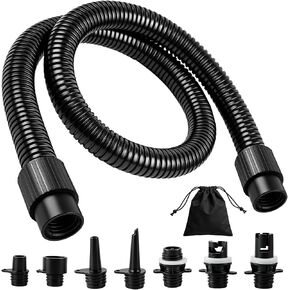 CHERAINTI Paddle Board Pump Adapter Hose, 3.5Ft Sup Air Pump Hose with 7 Air Valve Nozzles, Paddle Board Accessories Replacement Parts for Electric Sup Pump, Inflatable Paddleboard, Rafts, Kayak, Pool in Saudi Arabia