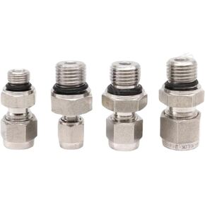 1 قطعة G 1/8 "1/4" 3/8 "1/2" 3/4 "1" BSPP ذكر إلى 3 6 8 10 12 مم و 1/8-1 "بوصة أنبوب ضغط الاتحاد SUS316L تركيب الأنابيب غير القابل للصدأ (1l8 بوصة-G1l8 BSPP) in Kuwait