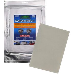 رقعة إصلاح معززة بالألياف الزجاجية من Gator Patch - تعمل على إصلاح الثقوب والخدوش والشقوق على أسطح متعددة - إعداد يدوي وتقشير وعصا - 3 أحجام - صناعة أمريكية in Kuwait