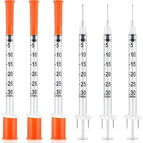 Ezoon 100 Pack U-100 0.3ml/cc 30G 1/2" (13mm) Lab Liquid Measurement | Individually wrapped, Laboratory use, Industrial use only in Kuwait