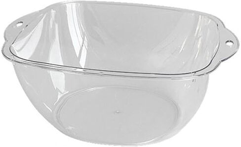 Transparent Durable Plastic Washbasin for Face Washing Foot Soaking Laundry for Home Dormitory Travel (M) in Kuwait
