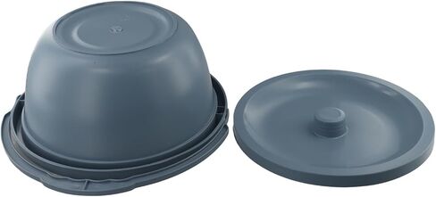 Portable PVC Chamber Pot with Lid and Handle Spittoon for Elderly Adults Pregnant Women, 28x28x13 cm in Kuwait