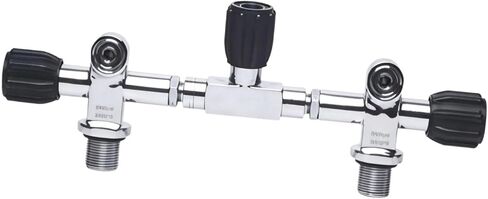 Diving Cylinder Valve Metal Material Scuba Diving Double Tank Threaded 3/4NPS Valve High Pressure 3000PSI Portable Design Suitable for in Kuwait