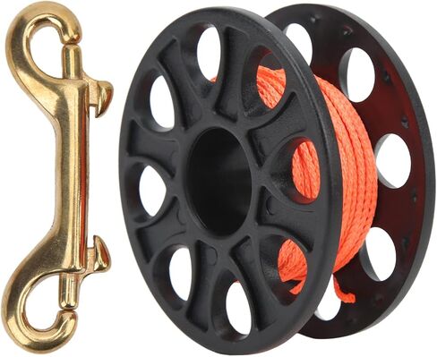 Diving Spool Lightweight Plastic Finger Reel for Cave Diving and Fishing 59.0ft, Durable and Sturdy Design (Purple) in Kuwait